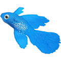 Miniatyrbillede 2 af 5: Akvarie Plast Swimbait Fisk, SiliCone Lille Fisk Realistisk og Falsk Akvarie Dekoration (Blå Betta)-Fei Yu