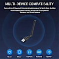 Miniatyrbillede 4 af 5: 100M Bluetooth 5.3 Adapter Driverfri USB Bluetooth Dongle Adaptador til 11/10 Mus Tastatur Audio Receiver