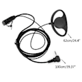 Pikkukuva 4 / 5: D-tyypin kuuloke mikrofoni PTT Motorola Talkabout radiopuhelimelle 2.5mm 1-nastainen