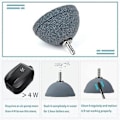 Miniatyrbilde 4 av 4: Akvarium 6cm Brød Luftstein Boble Diffuser Utløserverktøy For Luftpumper Fisketanker Bøtter Små Dammer Og Dwc Reservoarer