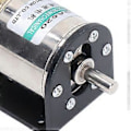 Pikkukuva 4 / 4: Pieni harjamoottori kiinnikkeellä, automaattinen lukitus, säädettävä nopeus, pieni koko, hidasvaihde moottori DC24V 10W 05 RPM