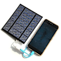 Pikkukuva 2 / 5: 5w 5v aurinkopaneeli tuuletin, mini kannettava Ilat Ing tuuletin 4-tuumainen USB kannettava tuuletin Ca:lle
