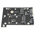 Miniatyrbillede 4 af 4: SATA Adapter, Adapterkort Dobbelt MSATA Adapterkort Harddisk Læser Tidstestet Holdbarhed