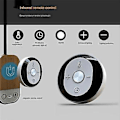 Miniatyrbillede 4 af 5: LED Læse Væglampe Med Fjernbetjening Touch Dæmpbar USB Opladning Skrivebordslampe Natlampe Til Be