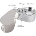 Miniatyrbillede 1 af 3: Juveler Lupe, 40x Lupe, Foldbar Lupe Med Led