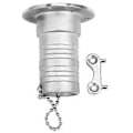 Miniatyrbillede 1 af 4: 38mm 1,5 tommer rustfrit stål båd dæksfyldning brændstoftank med nøglelåg