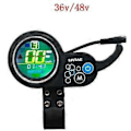 Miniatyrbild 2 av 4: 36v-48v 350w Motor Borstlös Kontroller LCD Display Panel Tumgas Elcyklar Scooter