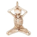 Miniatyrbillede 4 af 5: Abstrakt Resin Skelet Statue: Festlig Skeletindretning til Skrivebord og Boligdekoration