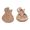 Miniatyrbild 5 av 5: Återanvändbar Solid Trä Bärbar Gitarrplektrum Organiseringslåda Gitarrtillbehör