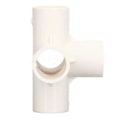 Miniatyrbillede 3 af 4: 10 stk. 5-vejs rørforbindelse 25 mm PVC albue rørfitting til møbler drivhus telt hvid