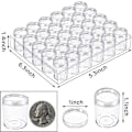 Miniatyrbild 1 av 4: Förvaringslåda för transparenta nageldiamanter, förvaringslåda för nagelkonst, paljetter, diamantmålning, tillbehör, transparent flaska, gör-det-själv