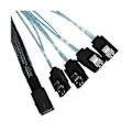 Miniatyrbilde 1 av 4: Mini Hd36p Sff-8643 til 4xsata 7p Datakabel Server Overføringskabel Mini Adapterkabel