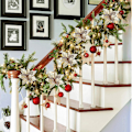 Miniatyrbilde 5 av 5: 15 stk. Kunstige julestjerner med glitter, 8,7 tommer, falske bryllupsblomsterdekorasjoner, julepynt i gull