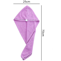 Miniatyrbillede 2 af 5: Hårhåndklæder til kvinder, 3-pak super bløde absorberende mikrofiber turbaner twist hår wrap lys lilla + lyseblå + beige