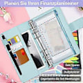 Miniatyrbild 2 av 5: A6 Budgetpärm, A6 Pengaorganisatör för Kontanter, Budgetpärm med Kontantkuvert, Budgetkuvertsorganisatör för Pengar A