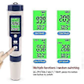 Miniatyrbilde 3 av 5: pH-måler, 5 i 1 pH/tds/ec/orp/temperatur, vannkvalitetsmonitor for svømmebasseng, hydroponi, drikkevann, akvarier