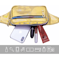 Miniatyrbild 3 av 5: DENUOTOP Höftväska Liten Dam Bältesväska Midjeväska Liten Konstläder Fanny Pack Flickor Sportväska Axelväska Midjeväska Löpning Vandring Semester