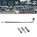Miniatyrbilde 2 av 5: FM Radio Antenne Teleskopisk FM Antenne Erstatning F Type Hunnplugg Kontakt