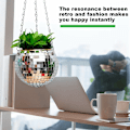 Miniatyrbild 5 av 5: Spegelspegelträdgårdskrukor Planteringskrukor Discoboll Blomkrukor Utomhusrep Spegelfäste Vägg Hem Sovrum Trädgård A