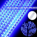 Miniatyrbilde 3 av 5: Meteorregn 30cm, 8 Vanntett Transparens Rør LumiChristmass Girlander, 288 LED Vær Dusjlys for Jul Utendørs Hage Tre De