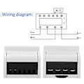 Miniatyrbild 5 av 5: 220V Digital 1-fas 2-tråds 4P DIN-skena Elmätare Elektronisk KWh-mätare (20(80)A)