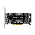 Miniatyrbild 2 av 5: PCI-e X8 Dubbel Disk NVMe M.2 M Nyckel SSD Expans Adapter Dubbel NVMe PCI-e X