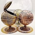 Miniatyrbild 3 av 5: Vinta Metall med Lock Glob Askkopp Retro Hem Hotell Askkopp R Smo Tillbehör