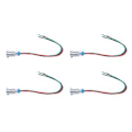 Miniatyrbilde 4 av 5: 4 Sett LED Indikatorlys Felles Katode Lampe Industrielle Kontrollkomponenter 8mm 110‑220VRød og Grønn