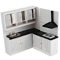 Miniatyrbild 2 av 5: 1:12 Dockskåpsmöbler Kit Set
