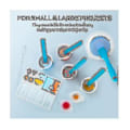 Miniatyrbilde 5 av 5: Silikon Epoxy Resin Målebeger Verktøysett Med Rørepinner Fingerbeskyttelse For Resin Blanding Smykker