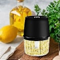 Miniatyrbillede 5 af 5: Elektrisk hvidløgshakker, USB genopladelig, bærbar trådløs madhakker, lille foodprocessor - 250ML