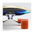 Miniatyrbillede 4 af 5: 4 stk. skateboardhjul elastisk PU slidstærk fleksibel holdbar 65x45 PU skateboardhjul sports orange