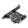Miniatyrbillede 2 af 5: PCI-Express USB3.0 2 Porte Frontpanel med 19Pin Strømstyringskort Adapter