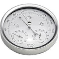 Miniatyrbillede 2 af 3: Vejrstation Analog Ur Barometer Med Termometer Hygrometer Lufttryksmålinger Simpel Og Letlæselig