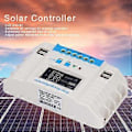Miniatyrbild 4 av 4: Solar Laddningsregulator Panel PWM 10A Hushåll ABS-Skal LCD-Display MG2430Z 12V/24V