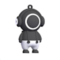 Miniatyrbild 1 av 4: USB-minne 16GB U Disk Minne Musikerformad USB3.0 U Disk - Present Trendig U Disk Svart