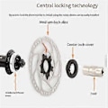 Pikkukuva 3 / 5: Center Lock -jarrulevy ja 6 pultin jarrulevyroottori, vahva lämmönpoisto, kelluva 140 mm maastopyörään, 2 kpl