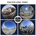 Miniatyrbillede 4 af 5: Fisheye Vidvinkel Makro/glasobjektiv Ti-i-en Objektiv Mobiltelefon Eksternt Objektiv