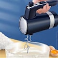 Miniatyrbillede 2 af 5: Elektrisk håndmixer rustfrit stål 600W med opbevaringsbase køkken madmixere bagning EU-stik