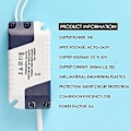Miniatyrbillede 4 af 5: AC 90-240V til 9-12V 3W Konstant Strøm LED Strip Driver Transformer