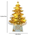 Miniatyrbilde 2 av 5: Julepynt Mini Skrivebord Juletre Ornamenter Skinnende Juletre med Lyssett