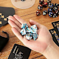 Miniatyrbillede 5 af 5: 7 Dele Terningesæt Hedral Terningesæt Rollespilsterninger Sæt Til Dnd Pathfinder Rollespil Rpg