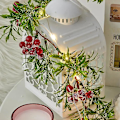 Miniatyrbillede 3 af 5: Led julelys, juleguirlande med lys indendørs udendørs ferie jul nytår fest dekorationer