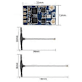 Miniatyrbillede 2 af 5: ELRS 2.4Ghz Dual Core RX Diversity Receiver ESP32+TCXO FPV Nano RX til RC Fly FPV Lang Rækkevidde DIY Dele B