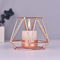 Miniatyrbilde 5 av 5: Metall Smijern Geometrisk Smijern Lysestake Bord Håndverk Dekorasjon (4-d-w)