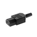 Pikkukuva 1 / 5: IEC 320 C13 Naarasliitin Uudelleenjohdotettava Virtaliitin 3-nastainen Pistorasia 10A / 250V