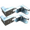 Miniatyrbilde 1 av 5: Folding Table Hinges - Self Locking Hinge Leg Accessories - Folding Table Extensions (4 Silver)