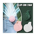 Miniatyrbild 4 av 5: Hängande Bälte Mini Utomhus 3 Hastighets Fläkt USB Uppladdningsbar Fläkt Ing Bladlös Fläkt Clip-on In