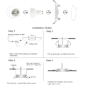 Miniatyrbild 3 av 5: 10x Moderna Gu10 Downlights för Tak. Fyrkantig Matt Vit Metallram
