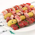 Miniatyrbillede 2 af 5: Grillspyd, 43 cm, 10 stk. Flade grillspyd i rustfrit stål, til kebab